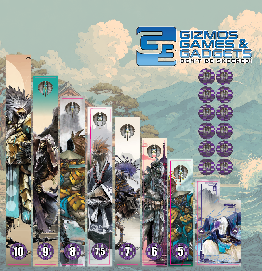 Bushido Faction Rulers & Measuring Tools